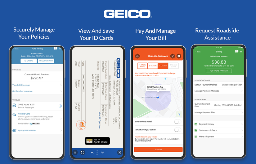 Geico Auto Insurance Mobile App