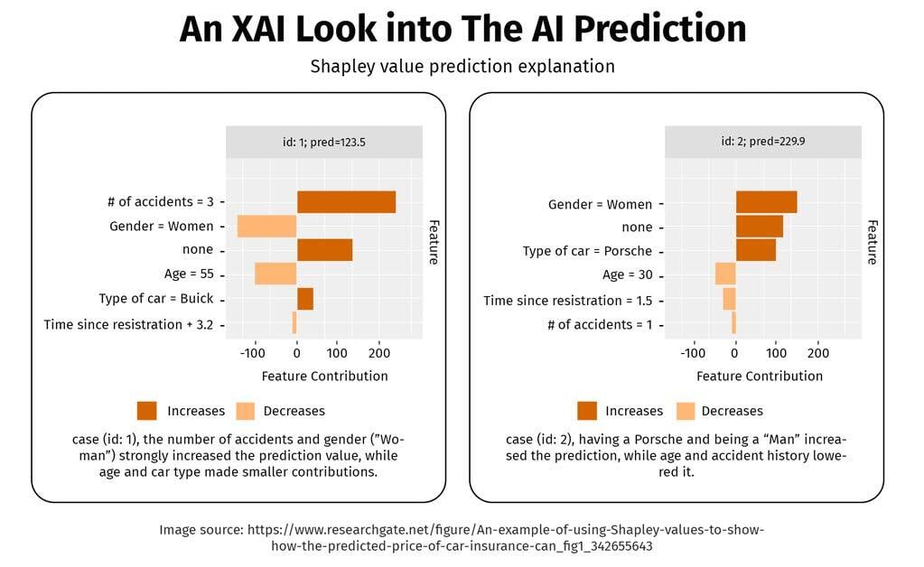 XAI example for AI explainability